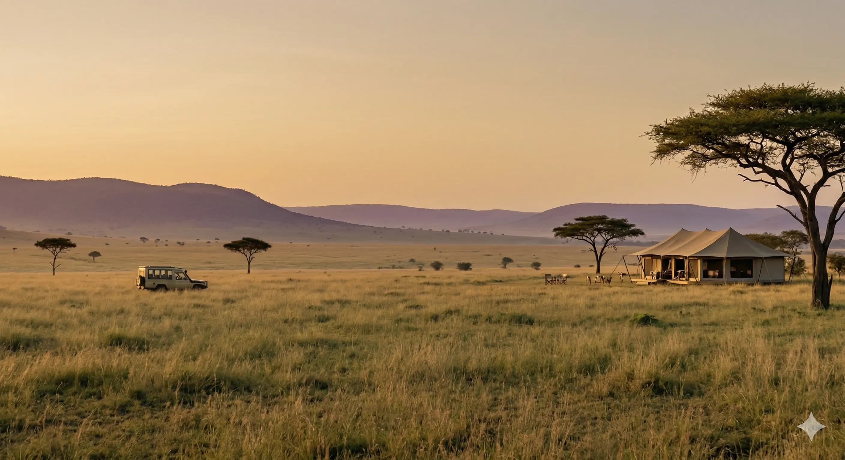 Conservation ranger surveying wildlife in East Africa
